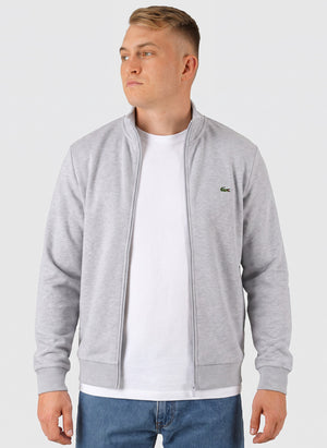 Fleece Zipped Sweatshirt - Silver Shine