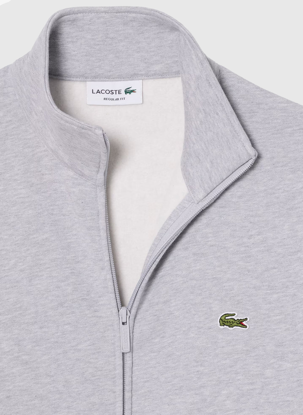 Fleece Zipped Sweatshirt - Silver Shine