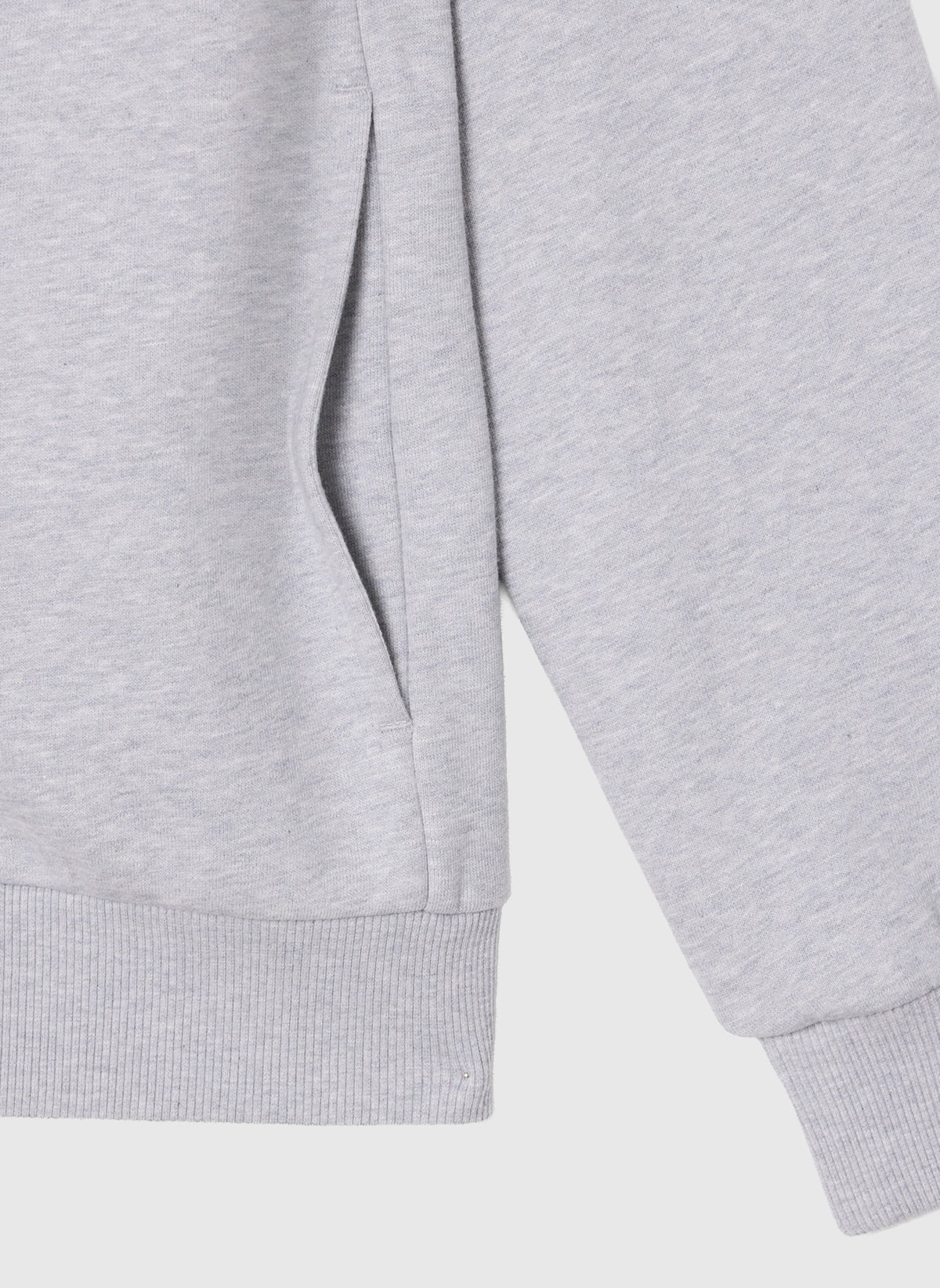 Fleece Zipped Sweatshirt - Silver Shine