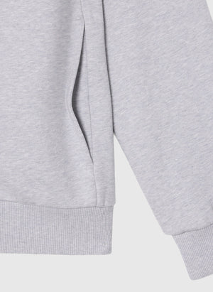 Fleece Zipped Sweatshirt - Silver Shine