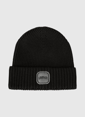Stamp Knit Beanie - Black