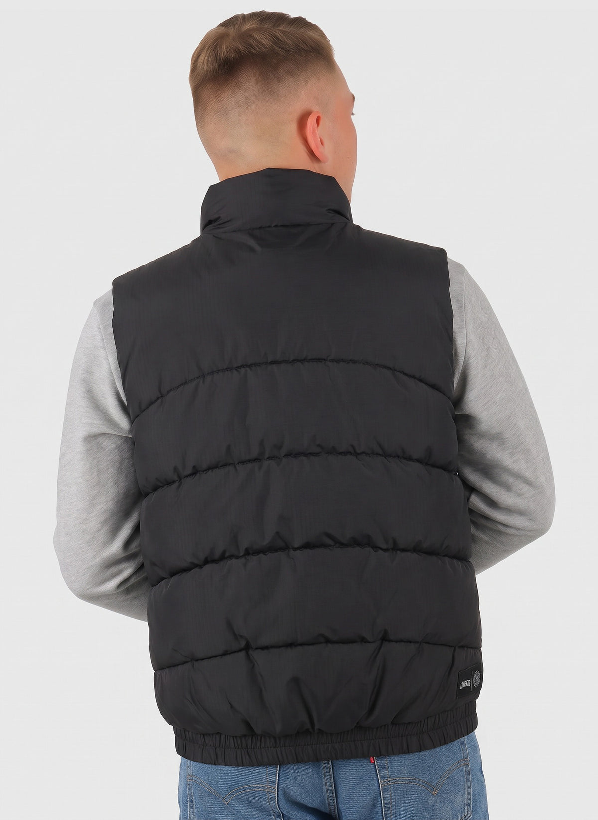 Curved Padded Vest - Black