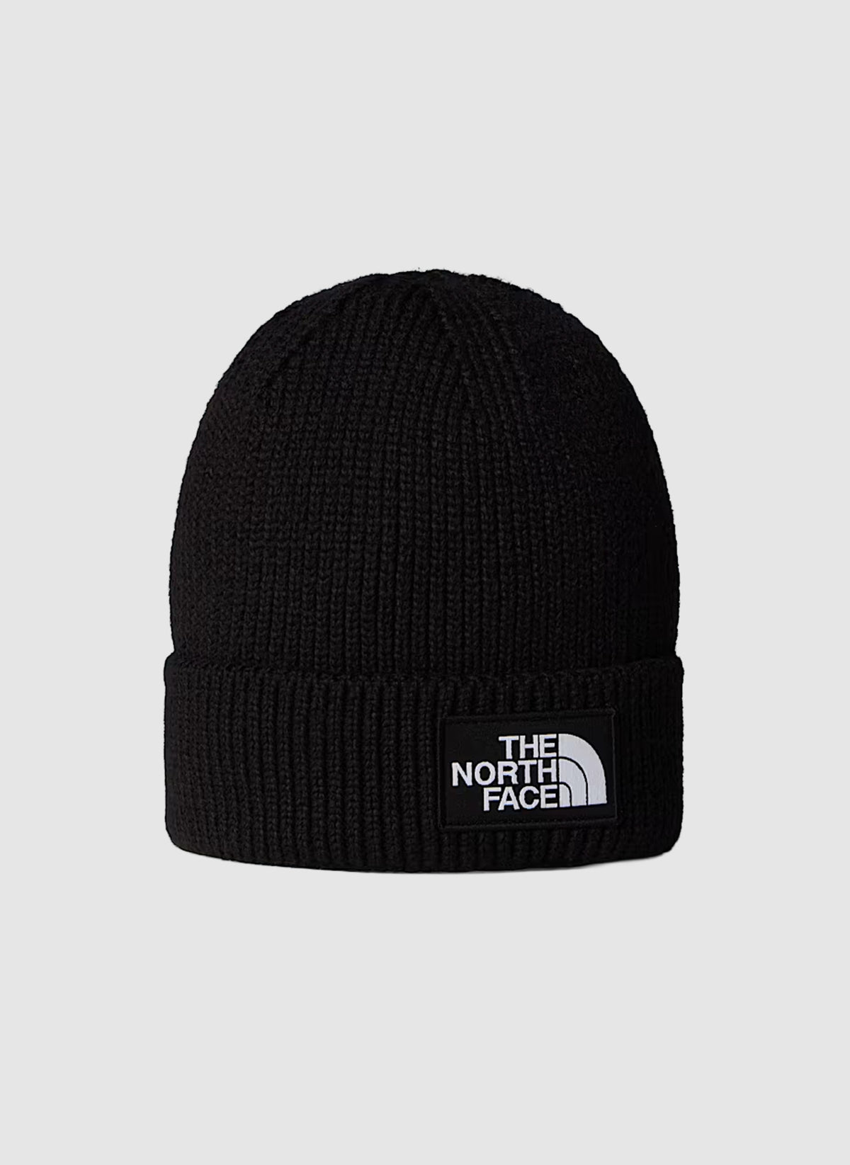 TNF Logo Box Cuffed Beanie - TNF Black