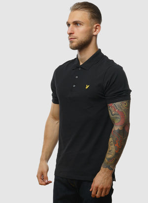 Plain Polo Shirt - Jet Black