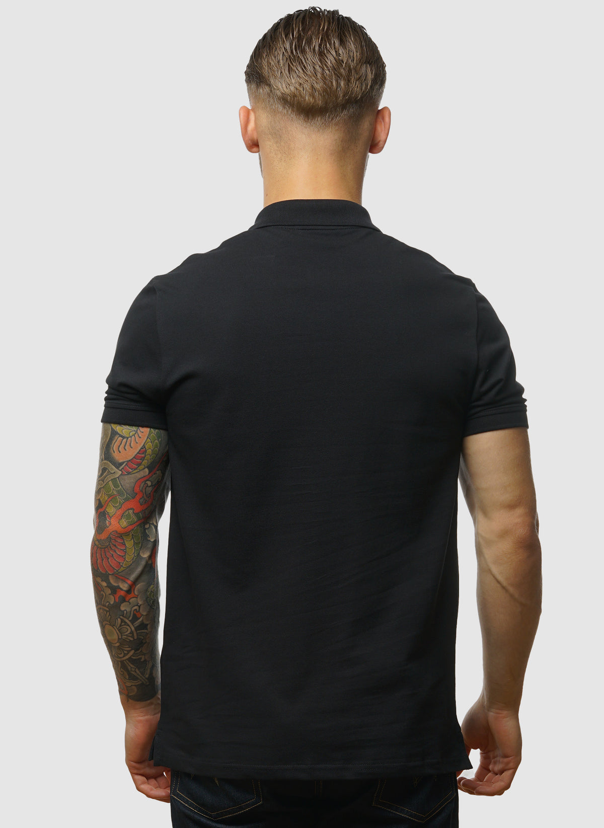 Plain Polo Shirt - Jet Black