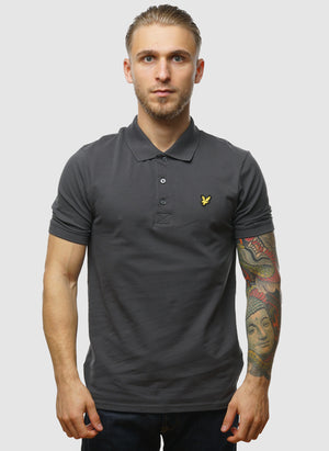 Plain Poloshirt - Gunmetal