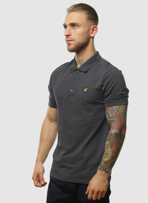 Plain Poloshirt - Gunmetal