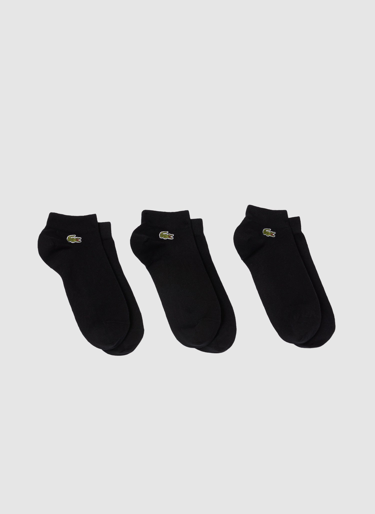 3er-Pack niedrige Socken - Black