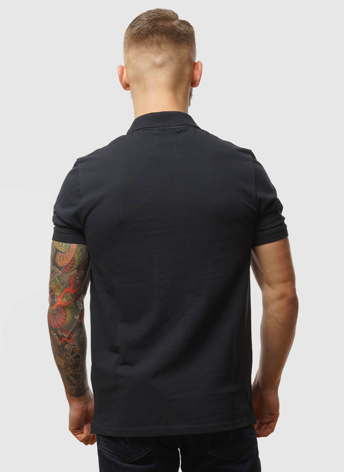 Plain Polo Shirt - Dark Navy