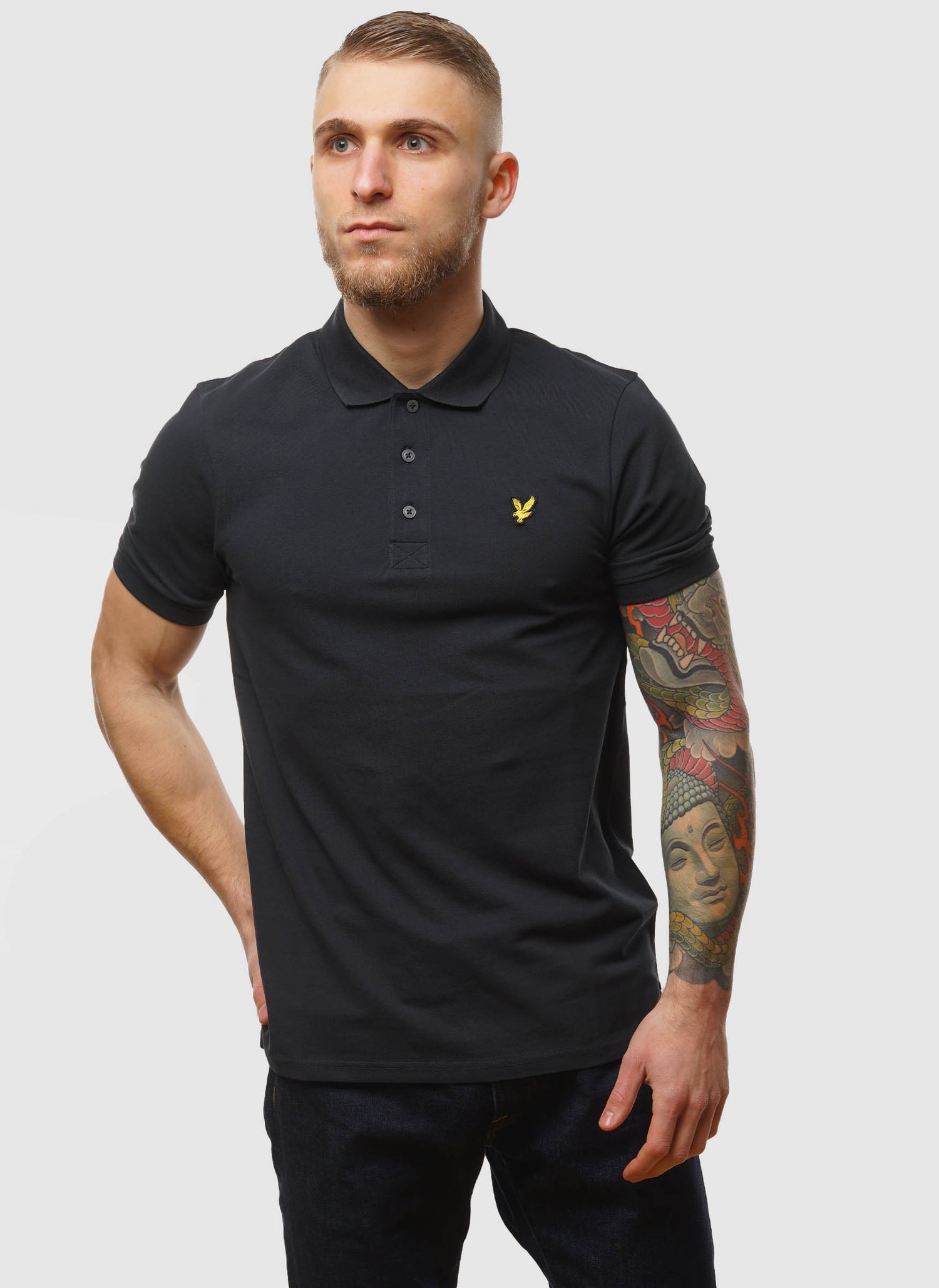 Plain Polo Shirt - Dark Navy