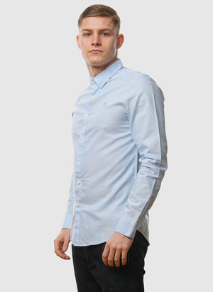 Brewer Slim Fit Hemd - Sky Blue
