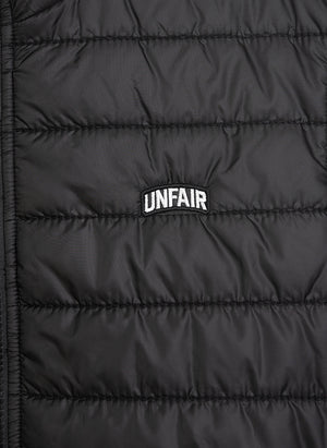 Curved Quilted Weste - Black