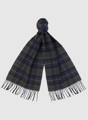 Tartan Lambswool Schal - Olive