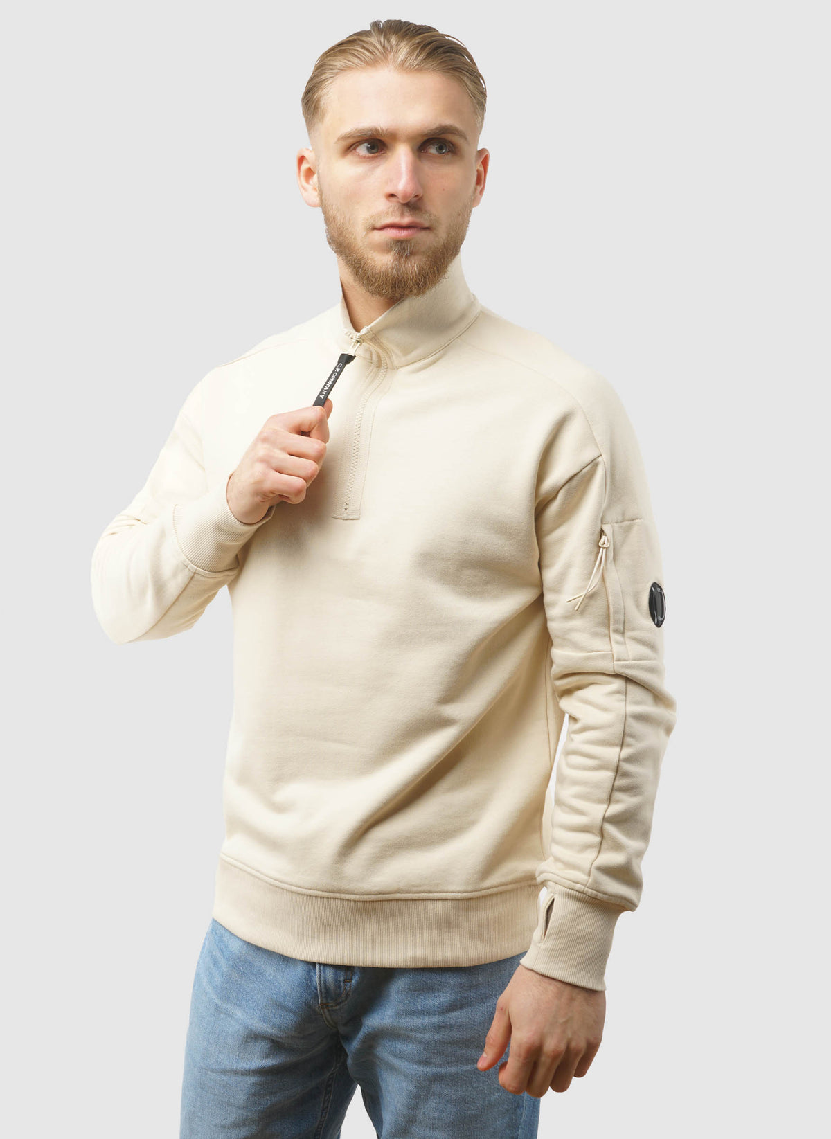 Half-Zip Fleece Lens Sweatshirt - Frozen Dew
