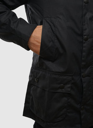 Ashby Waxed Jacket - Navy