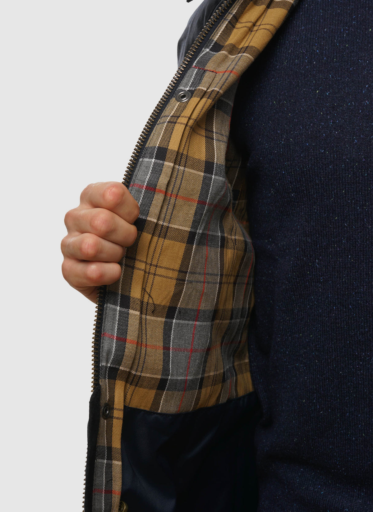 Ashby Waxed Jacket - Navy