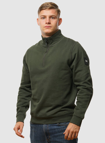 Kraviz 1/4 Zip Sweatshirt - Black Forest